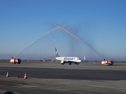«Ryanair» здійснив перший рейс із Херсона до польського Катовіце